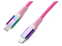 Кабель REAL-EL USB Type-C to Lightning 1m MFI Rainbow (EL123500054) - мініатюра 4