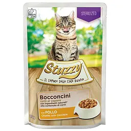 Консерва для стерилізованих котів Stuzzy Cat Sterilized Chicken курка в соусі 85г