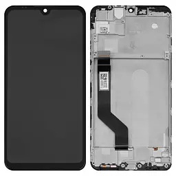 Дисплей для Xiaomi Mi Play, чорний, з рамкою, Оригінал (переклеєне скло), M1901F9E