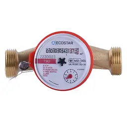 Счетчик горячей воды Ecostar DN20 3/4″ без штуцера L110 E-C 4,0 000021865