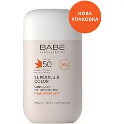 Сонцезахисний флюїд для обличчя BB з тонуючим ефектом Babe Laboratorios Sun Protection SPF 50, 50 мл (8436571631114) - мініатюра 4