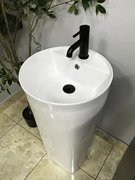 Умивальник підлоговий VBI Asola white VBI-019019, Білий - мініатюра 4
