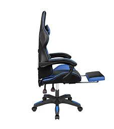 Крісло геймерське Kruger & Matz GX-150 з підставкою для ніг Black/Blue - мініатюра 7