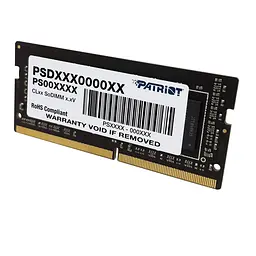 Модуль пам'яті Patriot DDR4 8Gb 3200MHz Sodimm (PSD48G320081S) - мініатюра 3