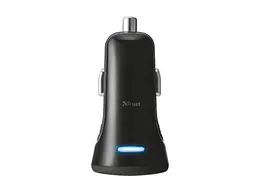 Автомобільний зарядний пристрій Trust 20W Car Charger with 2 USB port Black (20572) - мініатюра 4