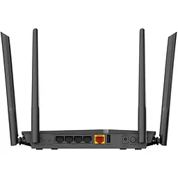 Бездротовий маршрутизатор D-Link DIR-1260/RU/R1A AC1200, 1*GE Wan, 4*GE Lan, USB 2.0, 4 антени Black - мініатюра 4