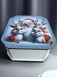 Подарункова коробка квадратна (ХДФ) 29x29x10 см. №13
