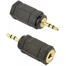 Перехідник звуковий Cablexpert 2.5 мм M - 3.5 мм F чорний (A-3.5F-2.5M)