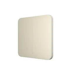 Розумний двоклавішний прохідний вимикач Ajax LightSwitch (2-gang/2-way) Jeweller (ivory/слонова кістка) (26-00410) - мініатюра 3