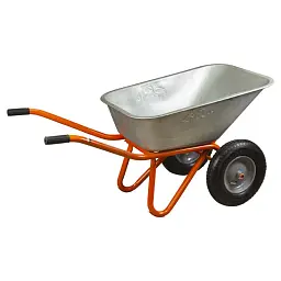 Тачка будівельна Flora двоколісна 100 л 320 кг колесо 15" (з 5 частин) (5056714) - мініатюра 5