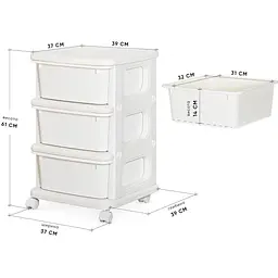 Дитячий стелаж Mealux Owen White (KD-E012 White) - мініатюра 3