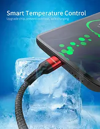 Зарядный кабель Super Quick Charge ESSAGER 5A Type-C 1метр - мініатюра 9
