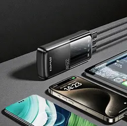 Повербанк Power Bank AWEI P13K портативна батарея зі швидкою зарядкою 22.5W 20000 mAh Чорний - мініатюра 5
