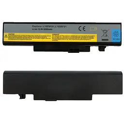 Акумулятор Lenovo L10S6F01 (Lenovo IdeaPad Y470A Y470G Y471P Y570P, Y570, Y570A, Y570D, Y570M, Y570N) 10.8V 5200 mAh Black - мініатюра 2