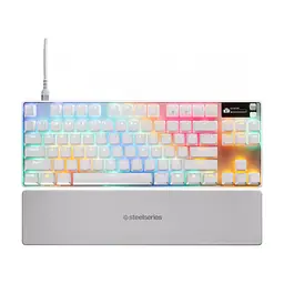 Клавіатура SteelSeries Apex Pro TKL Gen 3 HyperMagnetic OmniPoint 3.0 OLED USB UA White (64898) - мініатюра 6