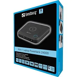 Зовнішній акумулятор для ноутбуків Sandberg 24000 mAh All-in1 Laptop Power Bank 420-57 - мініатюра 6
