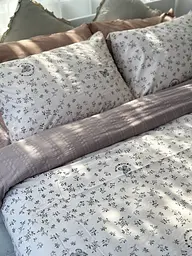Постільна білизна полуторна Dushka Home Муслін 41033 160х215 см - мініатюра 4