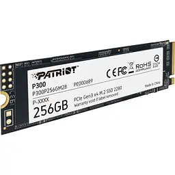 SSD накопичувач Patriot P300 256GB (P300P256GM28) [151780] - мініатюра 2