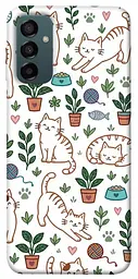 TPU чохол Demsky Cats pattern для Samsung Galaxy M14 5G