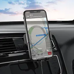 Автотримач із бездротовою зарядкою HOCO CA105 для повітроводу - мініатюра 3