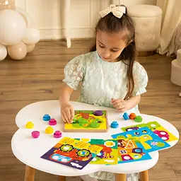Дерев'яна мозаїка Roter Kafer Wooden mosaic with base. Farm (RW4220) - мініатюра 8