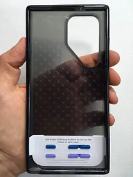 Оригінальний силіконовий чохол для Samsung Galaxy S23 Ultra Tech21 Evo Check Black (S918) Протиударний - мініатюра 5