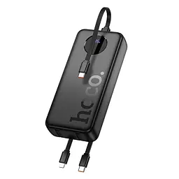 Зовнішній акумулятор HOCO J132A Sabio 22.5W+PD20W fully compatible power bank with 3 cables(20000mAh) Black (6942007632591) - мініатюра 4