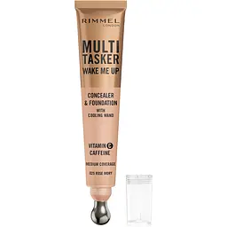 Тональна основа + консилер Rimmel Multi Tasker 2 в 1 відтінок 025 (Rose Ivory) 20 мл - мініатюра 2
