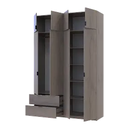 Шафа розпашна для одягу Doros Лукас Канноло/Канноло 160х50х240 (44900366) - мініатюра 3