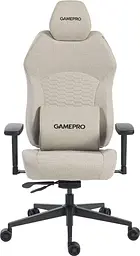 Ігрове крісло GamePro GC760LG Fabric Light Gray (GC760LG) - мініатюра 2