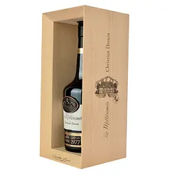 Кальвадос Christian Drouin Calvados 1977, у дерев'яній коробці, 42%, 0,7 л - мініатюра 2
