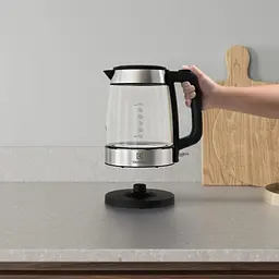 Електрочайник Electrolux 1.7 л Strix скло чорний+нержавіюча сталь - мініатюра 6