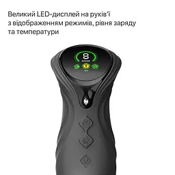 Смарт пульсатор-кролик з вібрацією Zalo Mose 2 Obsidian Black, підігрів до 42 °C, кристал Swarovski - мініатюра 8