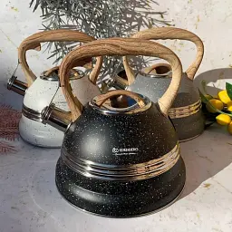 Чайник з свистком Edenberg EB-8808 з нержавіючої сталі на 3 л чорний - мініатюра 5