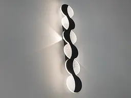 Бра настінне LED Diasha 9091/600BK, 30W, 4100K, чорний, акриловий плафон, сучасний стиль для дому - мініатюра 2