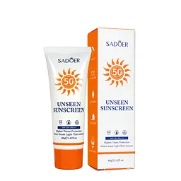 Сонцезахисний крем для обличчя та тіла Sadoer Unseen Sunscreen SPF50+ PA+++, 40 мл