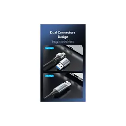 Перехідник USB-C + USB-A to RJ45 Ethernet 2500Mbps gray Vention (CFUHB) - мініатюра 5