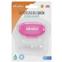 Зубна щітка-масажер Akuku рожевий чохол (A0265) - мініатюра 2