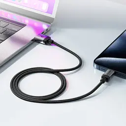 Дата кабель USB-C to USB-C 1.2m 3A aluminum alloy C20-03 Black Acefast (6974316283775) - мініатюра 7