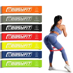 Резинки для фітнесу EasyFit набір з 7 штук (EF-1814) - мініатюра 4