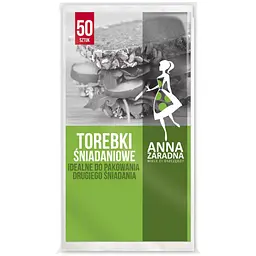 Паперові пакети для продуктів Anna Zaradna для сніданків 50 шт. (5903936010790) 