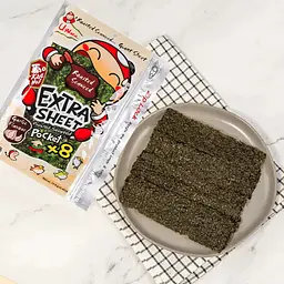 Чіпси Норі Tao Kae Noi Extra Sheet Pocket x8 Garlic Flavor 12.8г - мініатюра 4