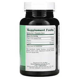 Ферменти папаї Nature's Plus Chewable Papaya Enzyme Supplement 360 жувальних таблеток - мініатюра 2