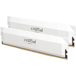 Модуль пам'яті для комп'ютера DDR5 64GB (2x32GB) 6400 MHz Pro Overclocking White Micron (CP2K32G64C40U5W) - мініатюра 2