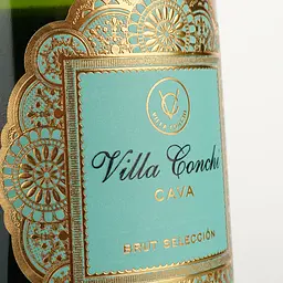 Вино ігристе Villa Conchi Cava Brut Seleccione, 11,5%, 0,375 л (780251) - мініатюра 3