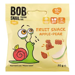 Фруктовый снек Bob Snail Яблоко-Груша 20 г (4820219347842)