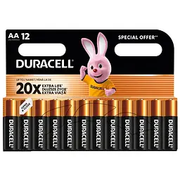Батарейка Duracell AA лужні 12 шт. в упаковці (5000394006546 / 81551275)