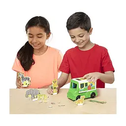 Игровой набор Melissa&Doug магнитный Сафари - спасательная машина (MD30666) - миниатюра 4