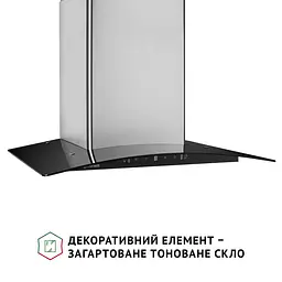 Витяжка декоративна зі склом PERFELLI GRASSI 6PWX INOX - мініатюра 3