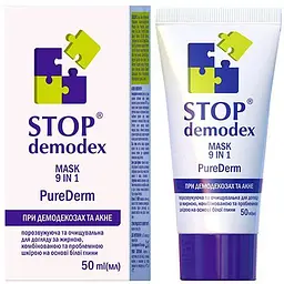 Маска 9 в 1 ФітоБіоТехнології Pure Derm Stop Demodex 50 мл
